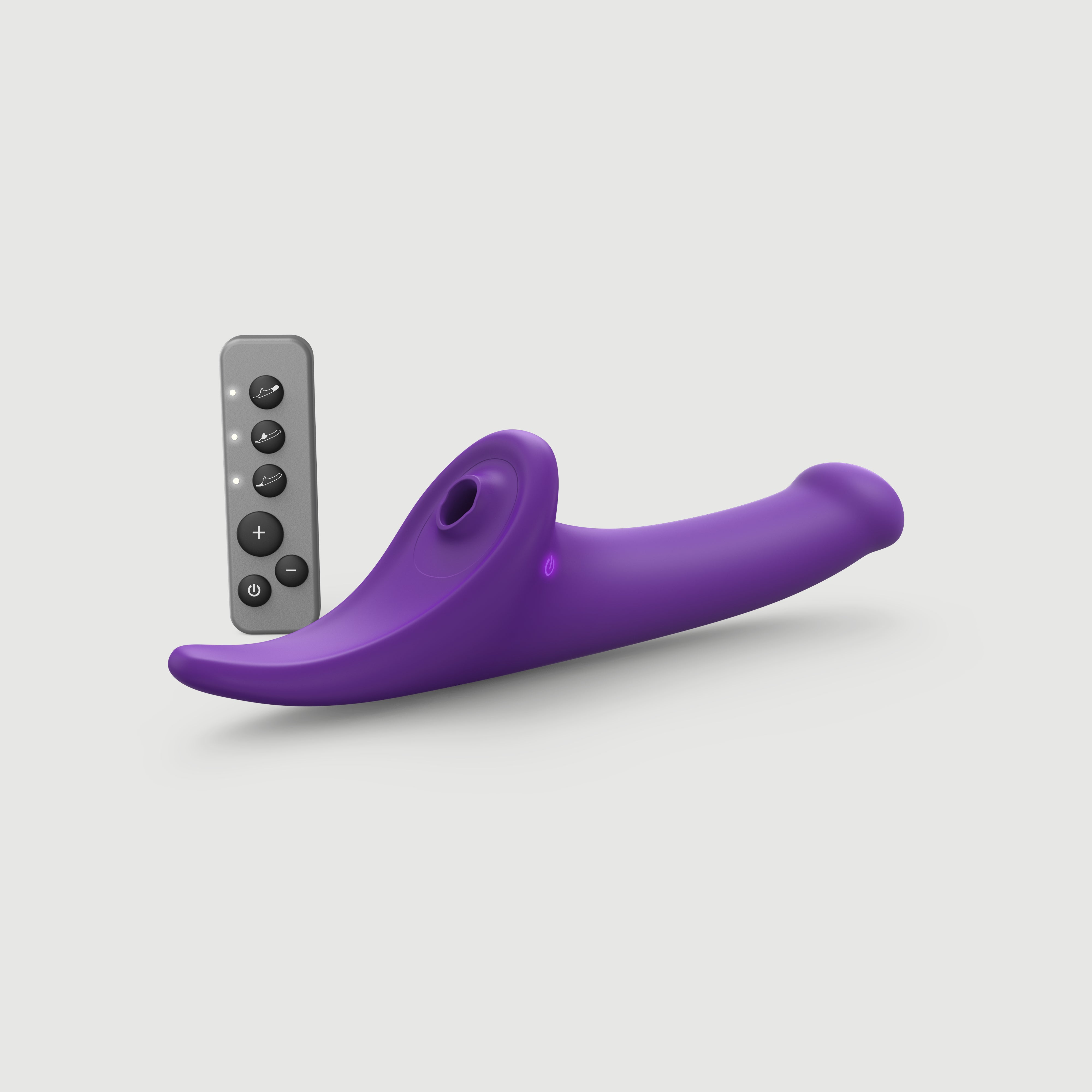strap-on-me Multi-Orgasm S, dildo vibrant sans harnais avec télécommande